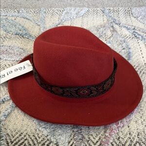 Burnt Orange Women's Fedora Hat